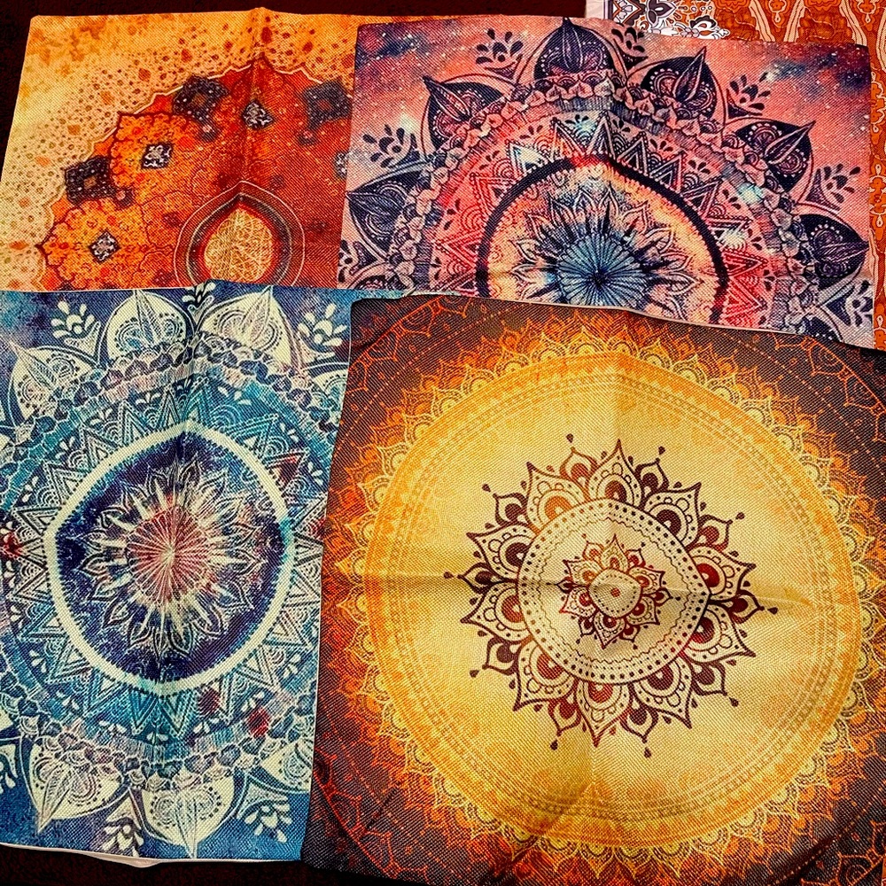 Mandala pillow cover Set - Multicolor